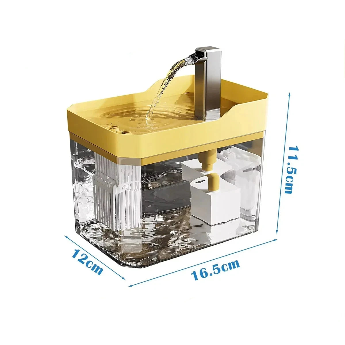 Automatic Cat Water Fountain 1.5L USB Powered Pet Drinker with Filter Pump Silent Circulating Water Dispenser for Cats Dogs Auralis