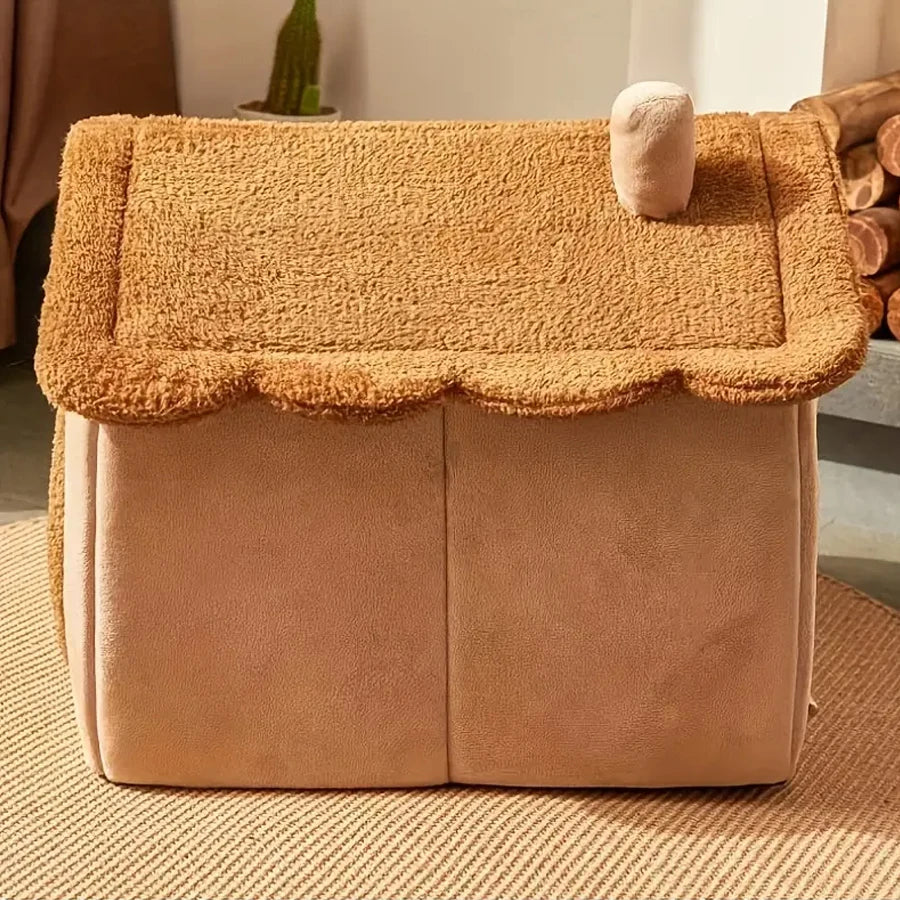 Foldable Pet House Removable Washable Cat House Puppy Cave Sofa Pet Bed House for Extra Small Dogs and Small and Medium Cats Auralis