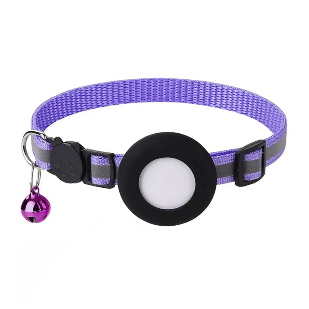 Pet GPS Collar for Cats Anti-Loss Intelligent Locator with Highly Reflective Nylon Strap And Silicone Safety Separation Auralis