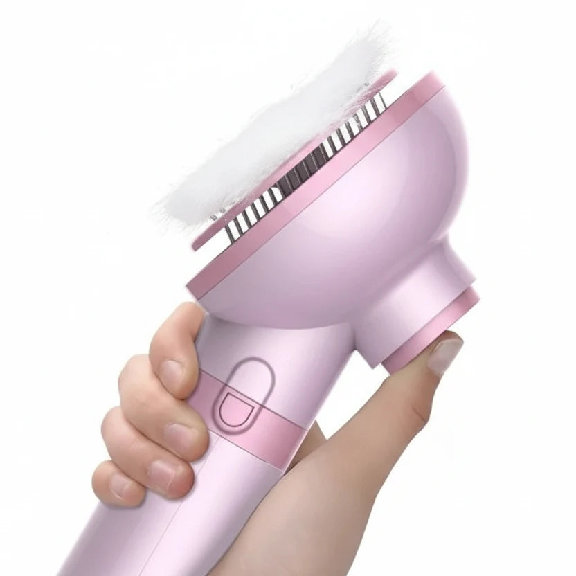 Pet Grooming Hair Dryer with Brush, 2 in 1, No Noise, Negative Ion, Ample Power, 360 Be in a Drain Tools Auralis