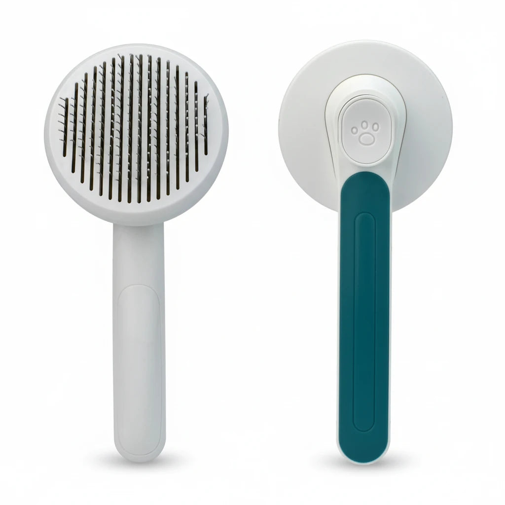 Brosse auto-nettoyante légère pour chien et chat Auralis