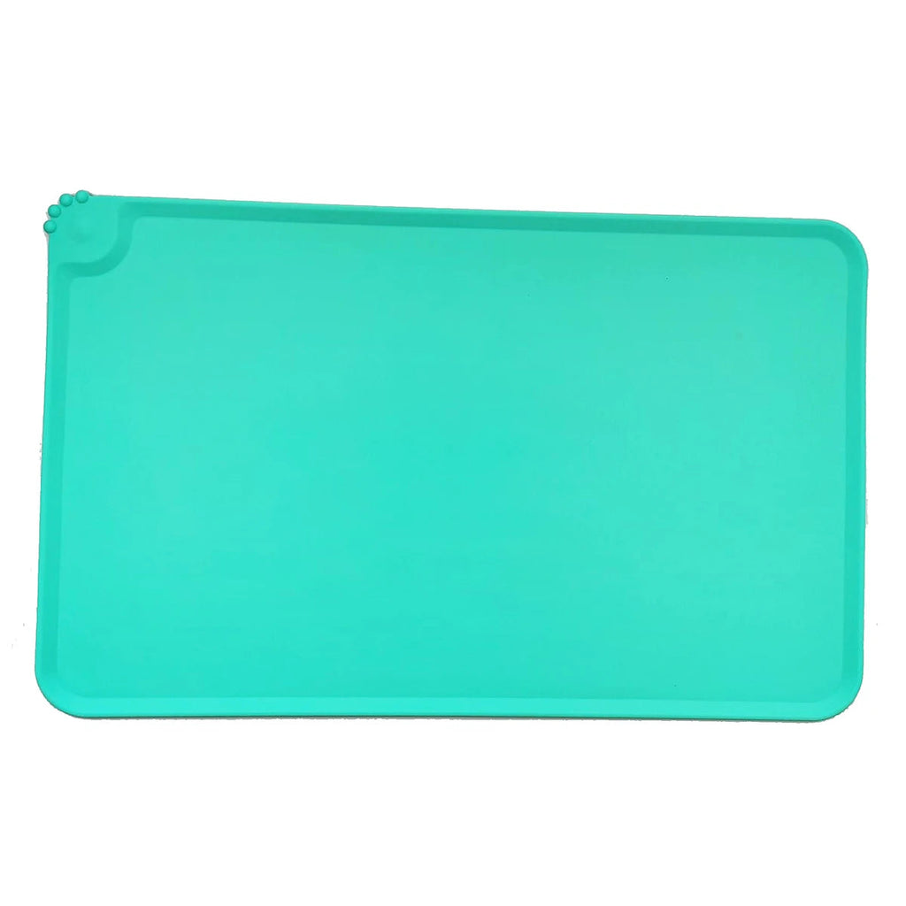 Cat Dog Food Mat For Pet Feeding Bowl Floors Waterproof Non Slip, Silicone Pet Bowl Mat - High-Lipped, Non-Stick, Waterproof Pad Auralis