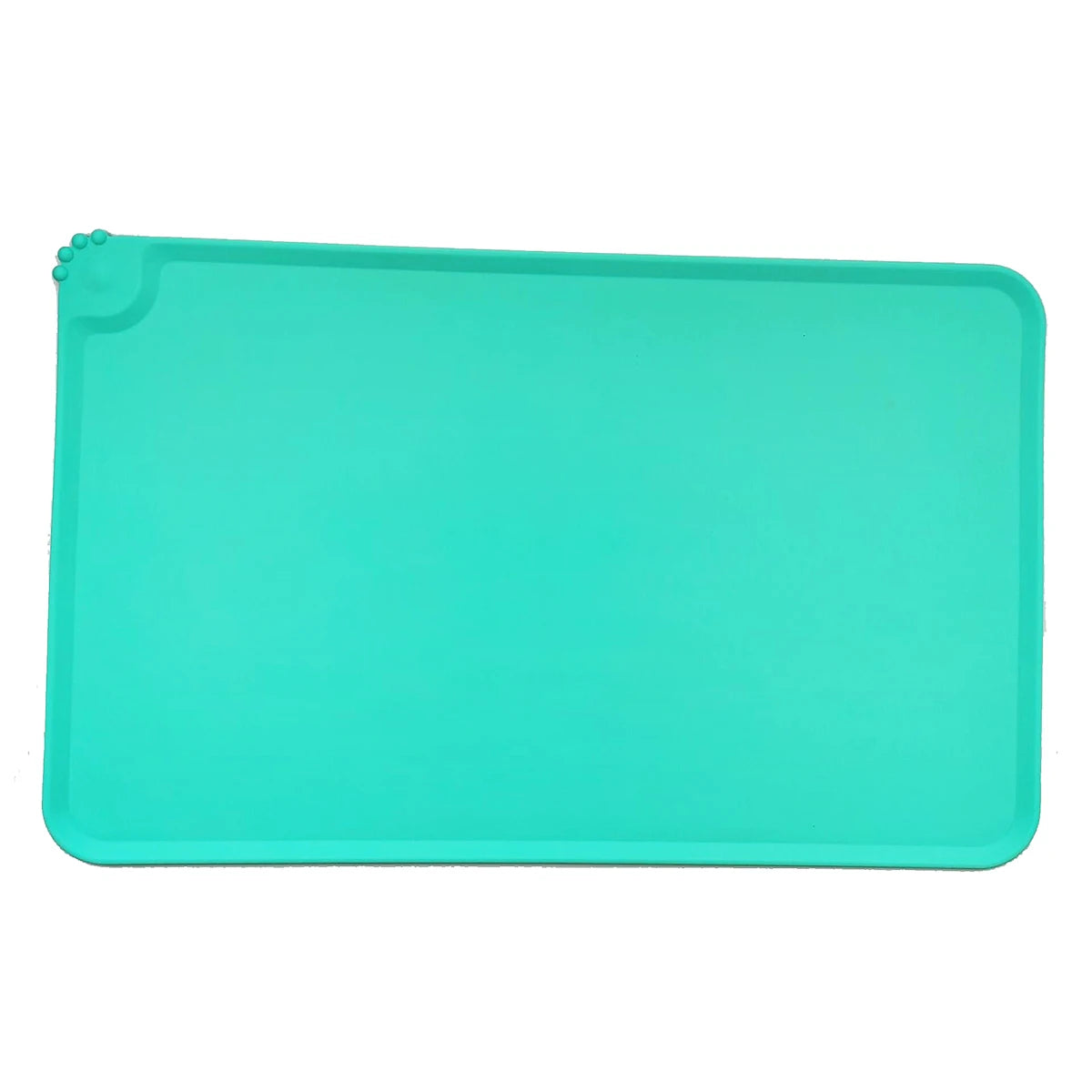 Cat Dog Food Mat For Pet Feeding Bowl Floors Waterproof Non Slip, Silicone Pet Bowl Mat - High-Lipped, Non-Stick, Waterproof Pad Auralis