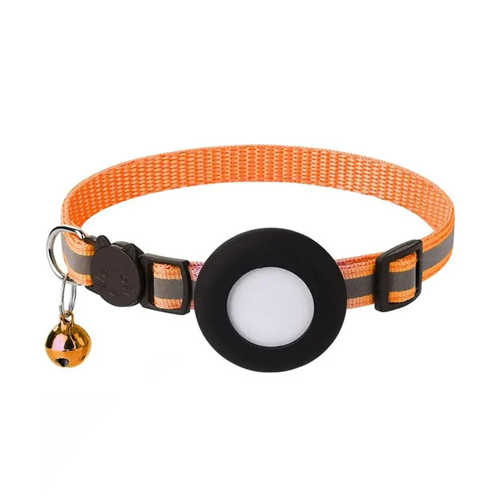 Pet GPS Collar for Cats Anti-Loss Intelligent Locator with Highly Reflective Nylon Strap And Silicone Safety Separation Auralis