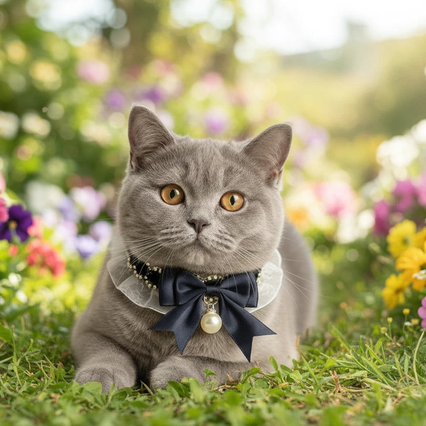 Pet Dog Cat Collar Cute Lace Bow Cat Collar Adjustable Cat Necklace Jewelry Sweet Neck Decorative Pet Accessories Pet Supplies Auralis