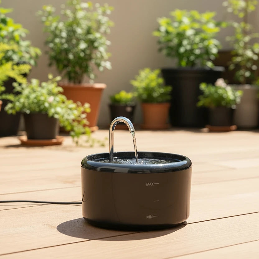Automatic Water Fountain:Pet Water Fountain Pet Water Feeder Indoor Cat/Dog Drinking Bowl Water Dispenser Silent( No 5V 1A Plug) Auralis