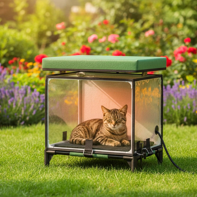 Large Space Cat Nest Warm Room Outdoor Heating Insulation Sunshade Cat Beds Foldable Pet Bed Waterproof Coldroof Pet Supplies Auralis